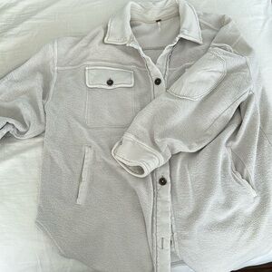 FP free people ruby fleece shirt jacket as L